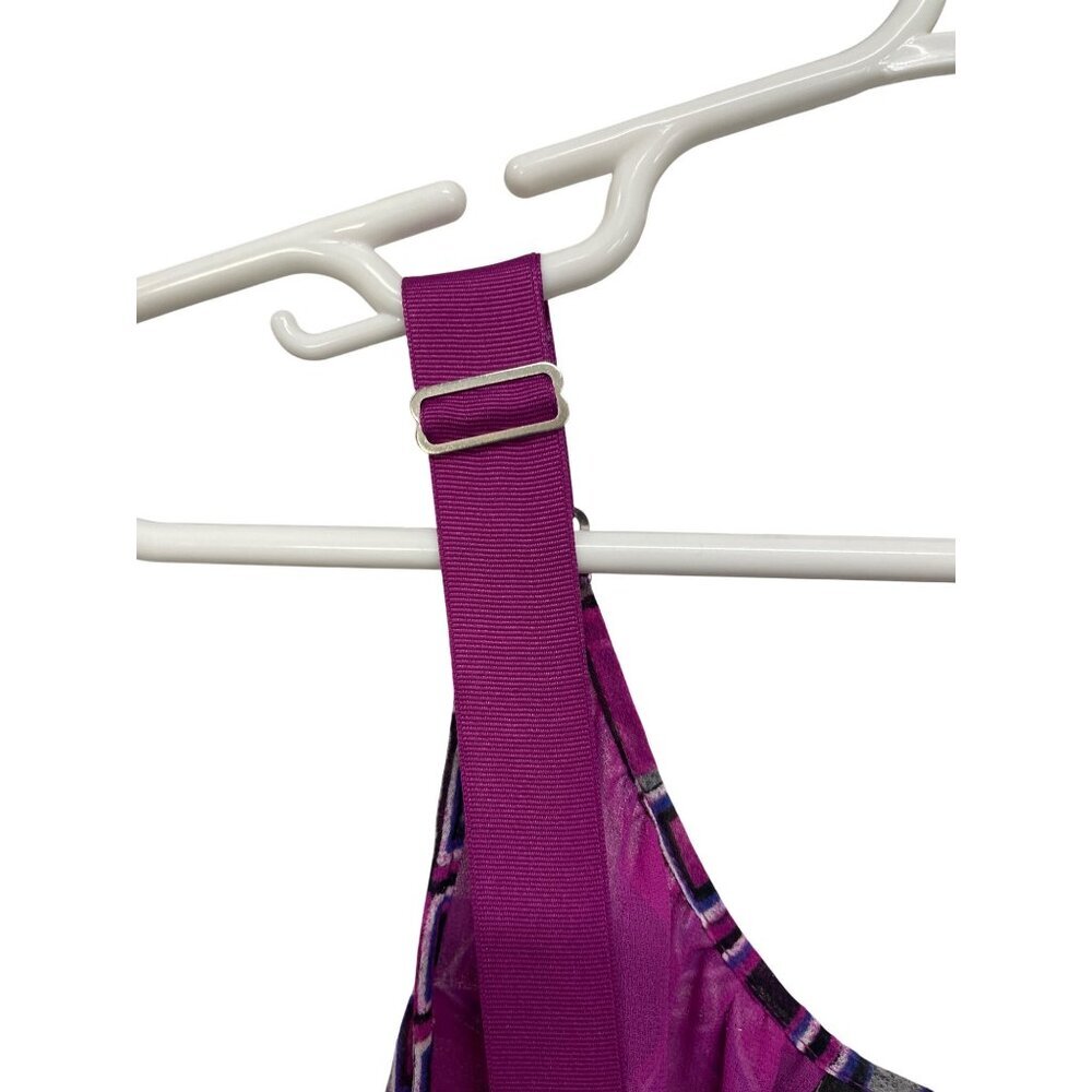 Lane Bryant Womens Plus Size 22 Purple Pink Geometric Layered Tank Top - Picture 4 of 6